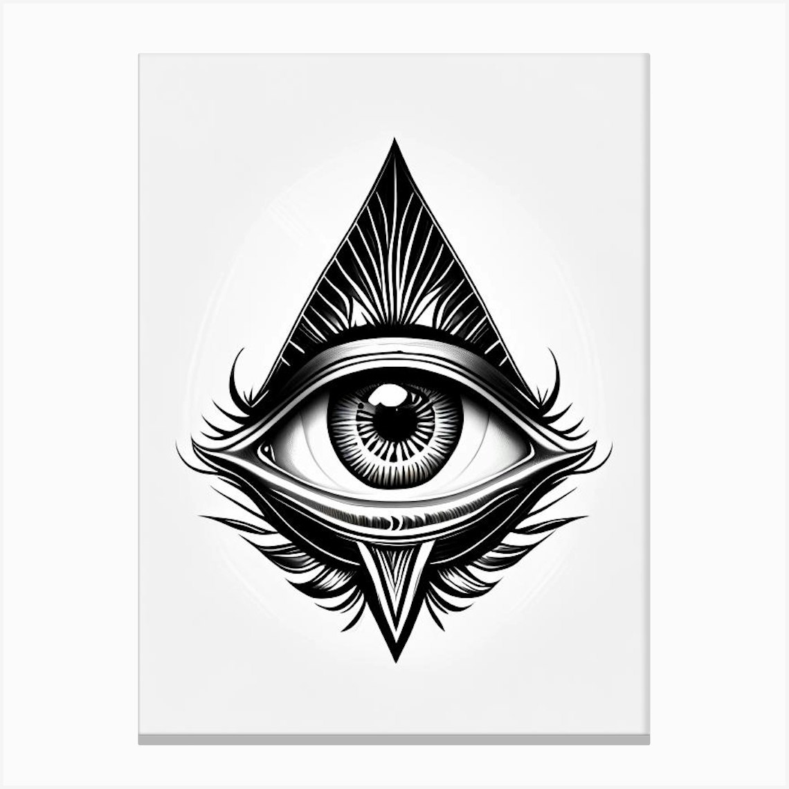 Third Eye Symbolism, Symbol, Third Eye Simple Black & White