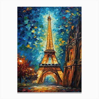 Eiffel Tower Paris France Vincent Van Gogh Style 8 Art Print by Fusion ...