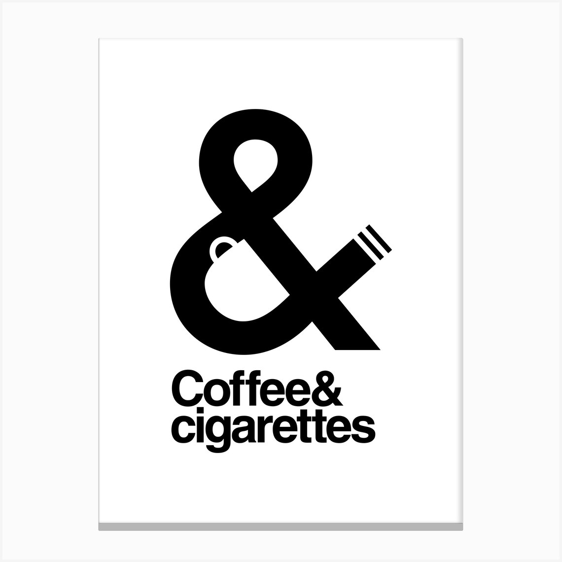 Coffee And Cigarettes Canvas Print by Viktor Hertz Fy