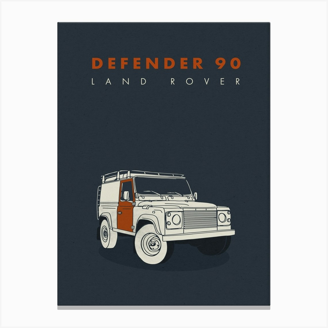 Defender Landrover Canvas Print by Wilder Goods - Fy