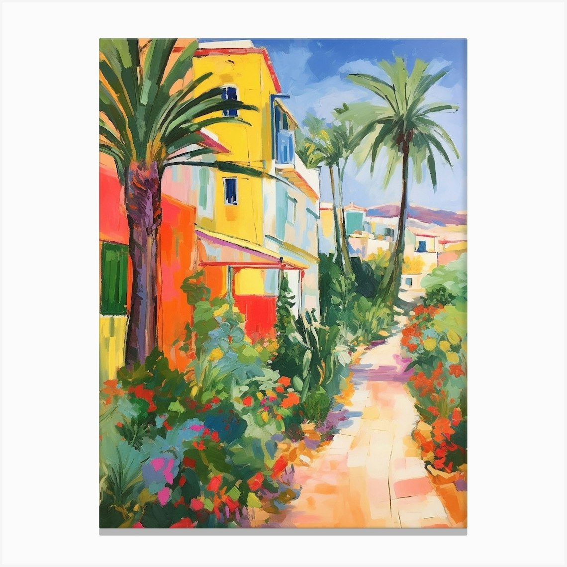 Agadir Morocco 3 Fauvist Painting Canvas Print by MedArt - Fy