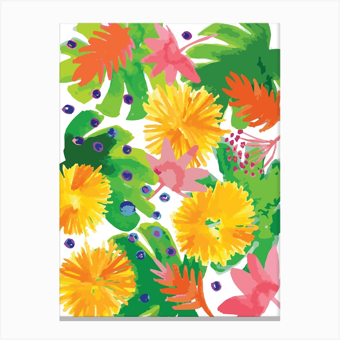 Havana Floral Canvas Print by Eastern Spring Co - Fy