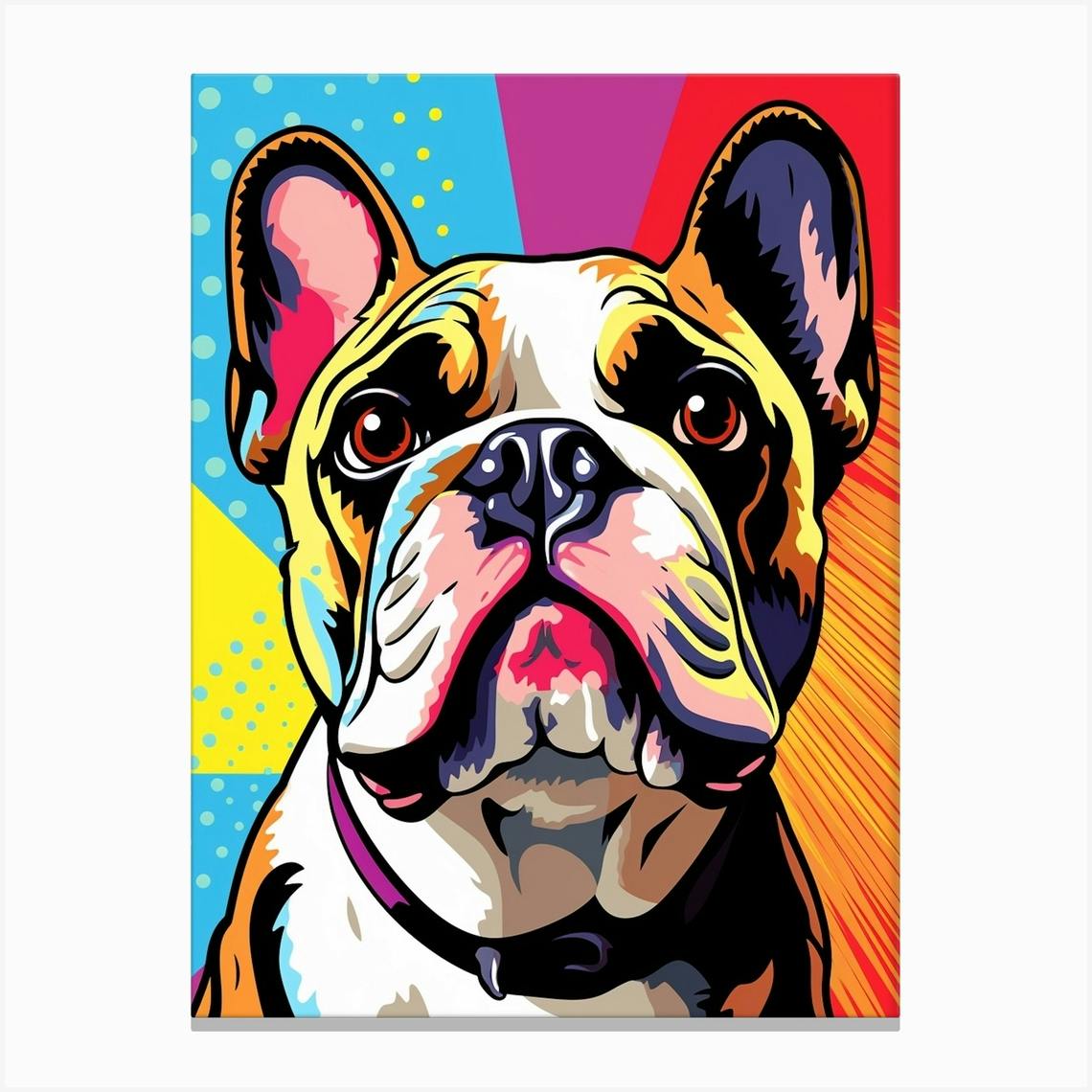 Society6 ケース Bulldog Pop Art - How Bout A Kiss Amazon.com: Bulldog Dog Art Print Poster, Wall art Painting
