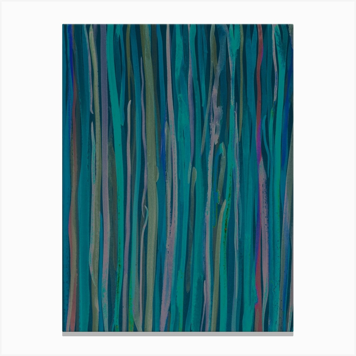 Deep Sea Blue & Teal Canvas Print by Olivia St Claire - Fy