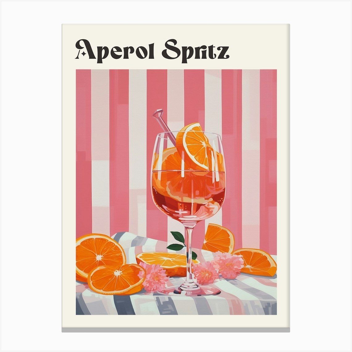 Aperol Spritz Canvas Print by MedArt - Fy