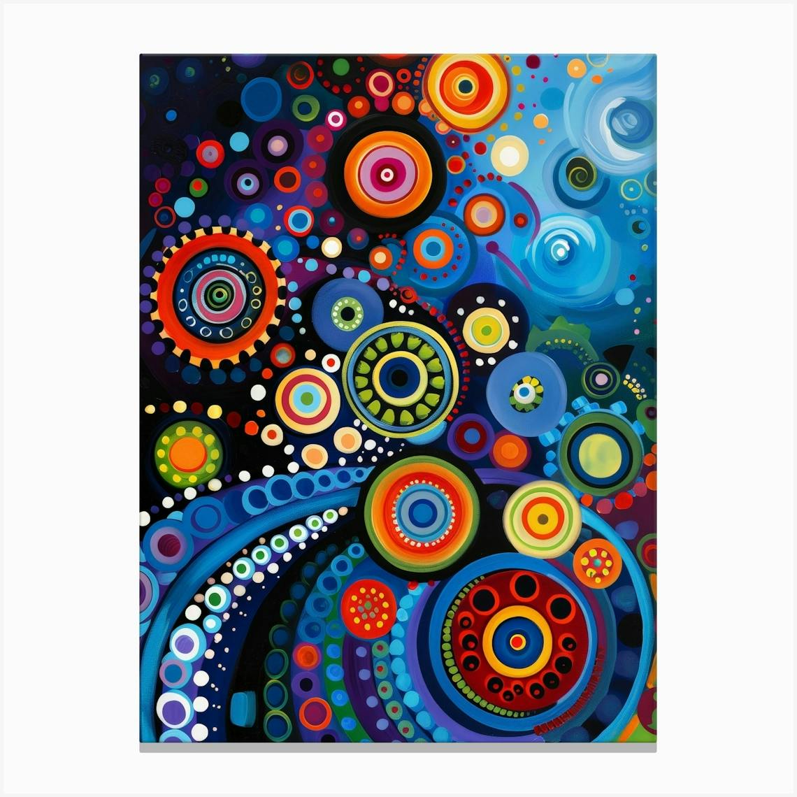 Circles Abstract - good Acrylic Painting