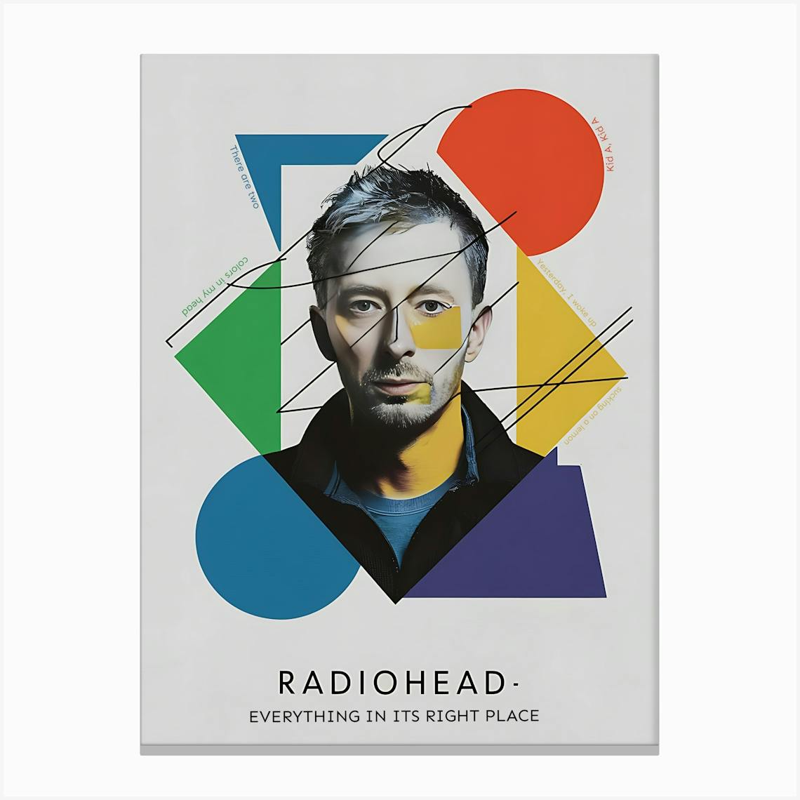 THOM YORKE EVERYTHING ポスター I made a tour poster for the Thom tour : r/radiohead