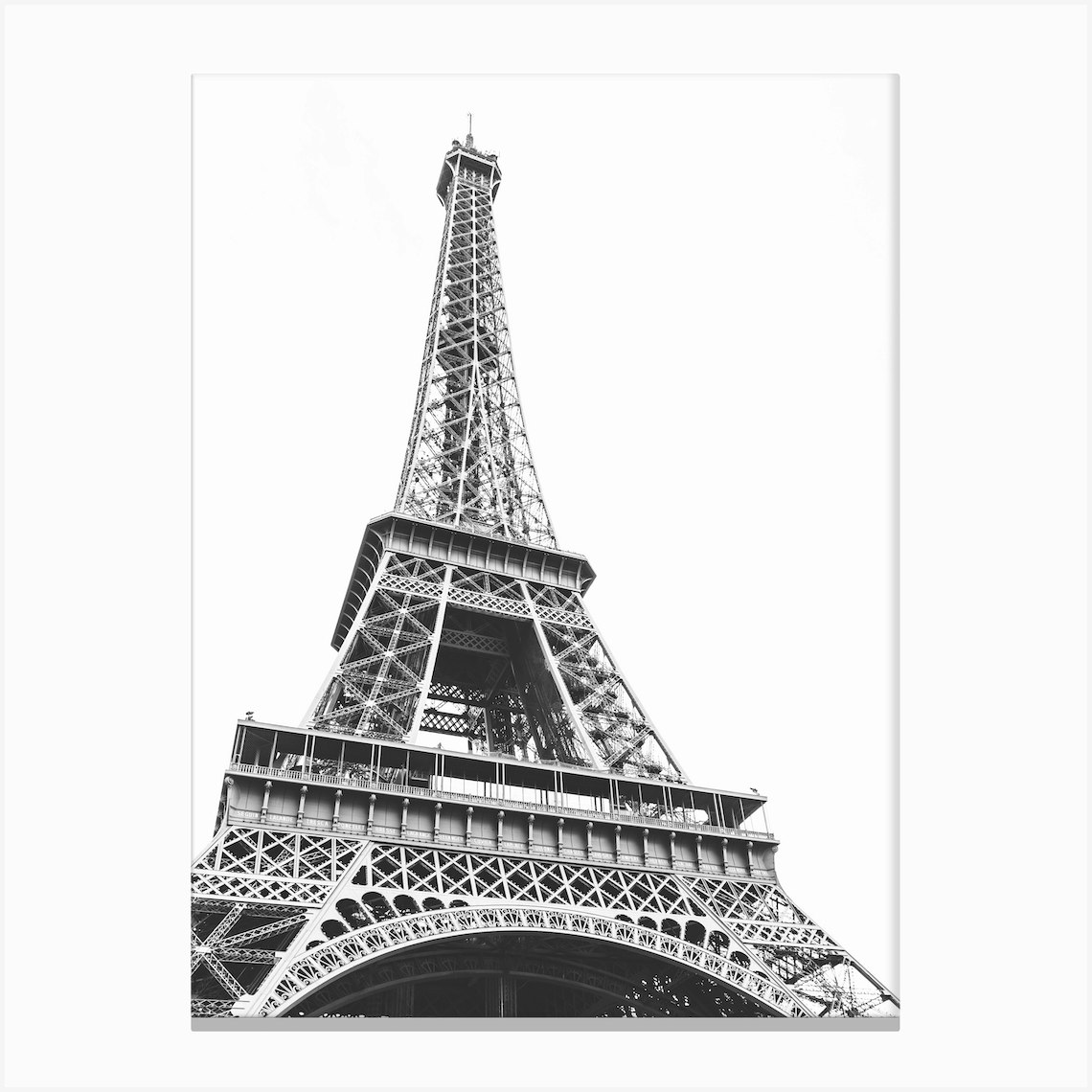 Modern Eiffel Tower Canvas Print by Inkish Prints Fy