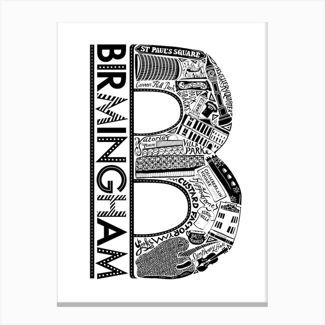 Birmingham Canvas Print by Lucy Loves This Fy