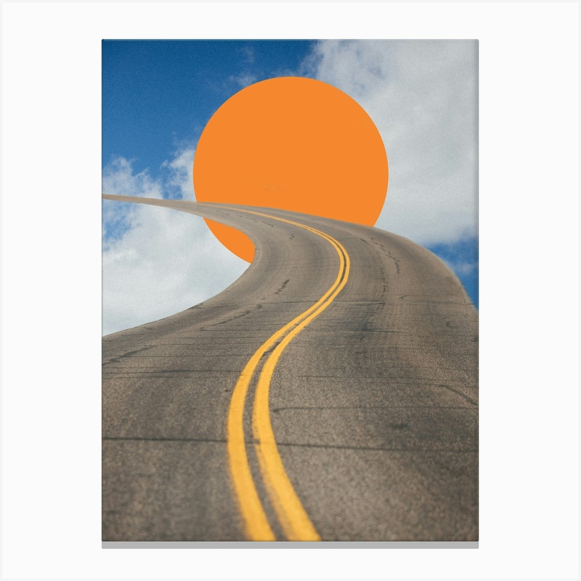 Sun Road Canvas Print by Kenzie Meeker Photography - Fy