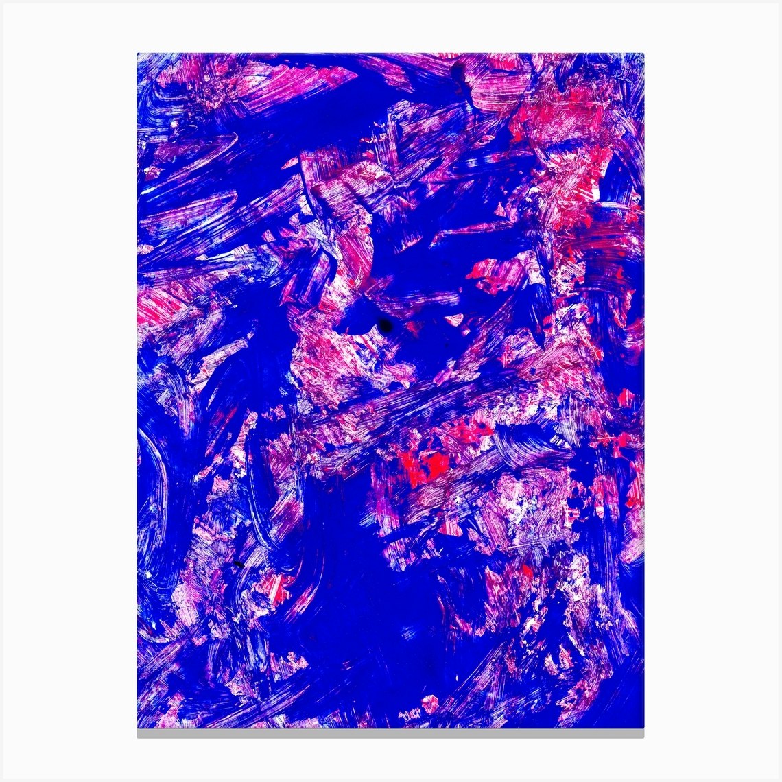 Hand painted abstract painting. Canvas Print by ARTSTEPS Fy