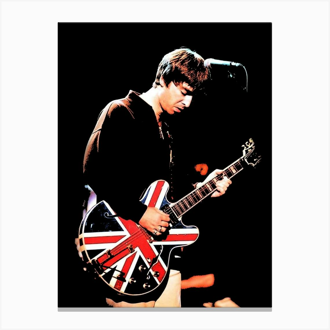 rockstar Noel Gallagher oasis music band 11 Canvas Print by