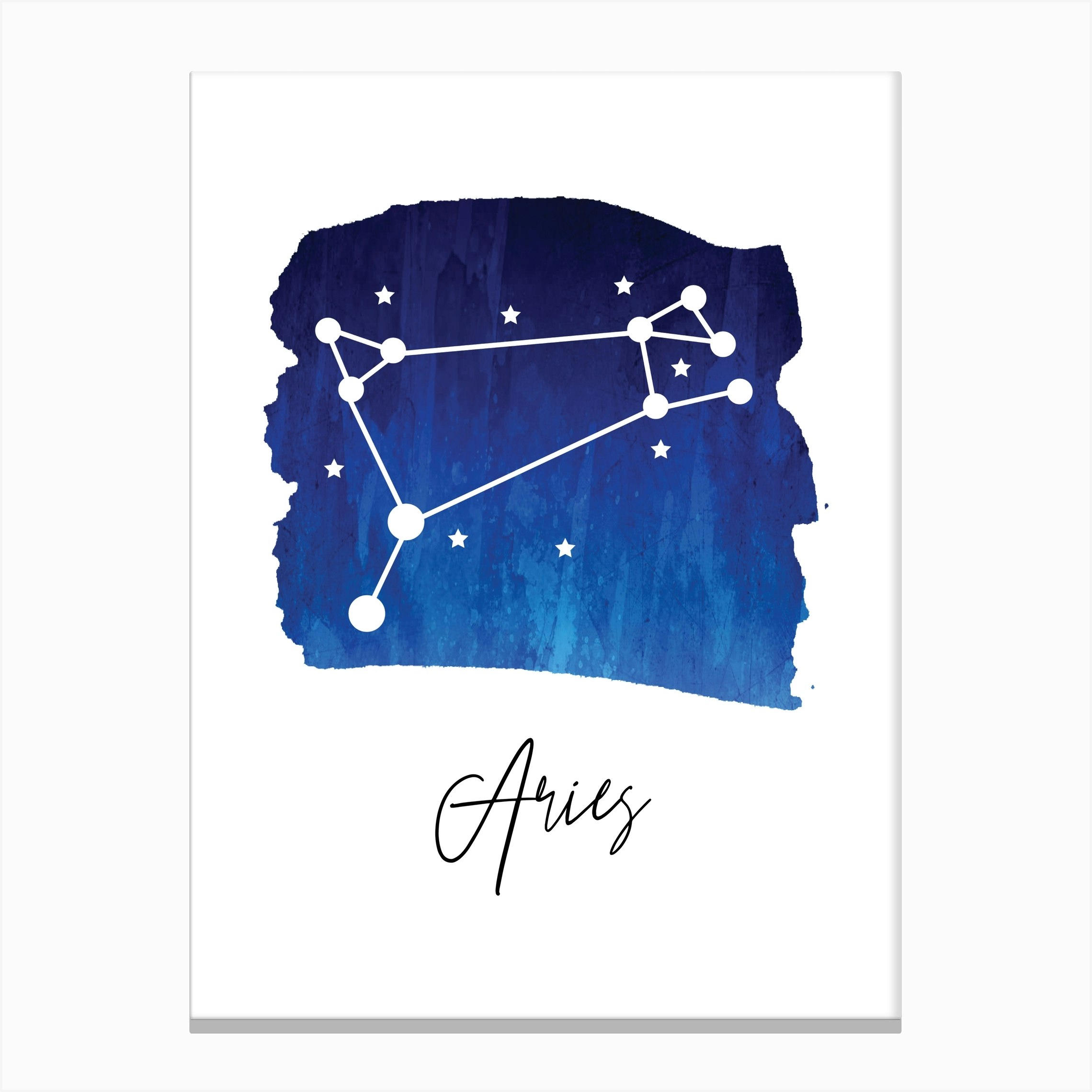 Aries Zodiac Canvas Print by Typologie Paper Co - Fy