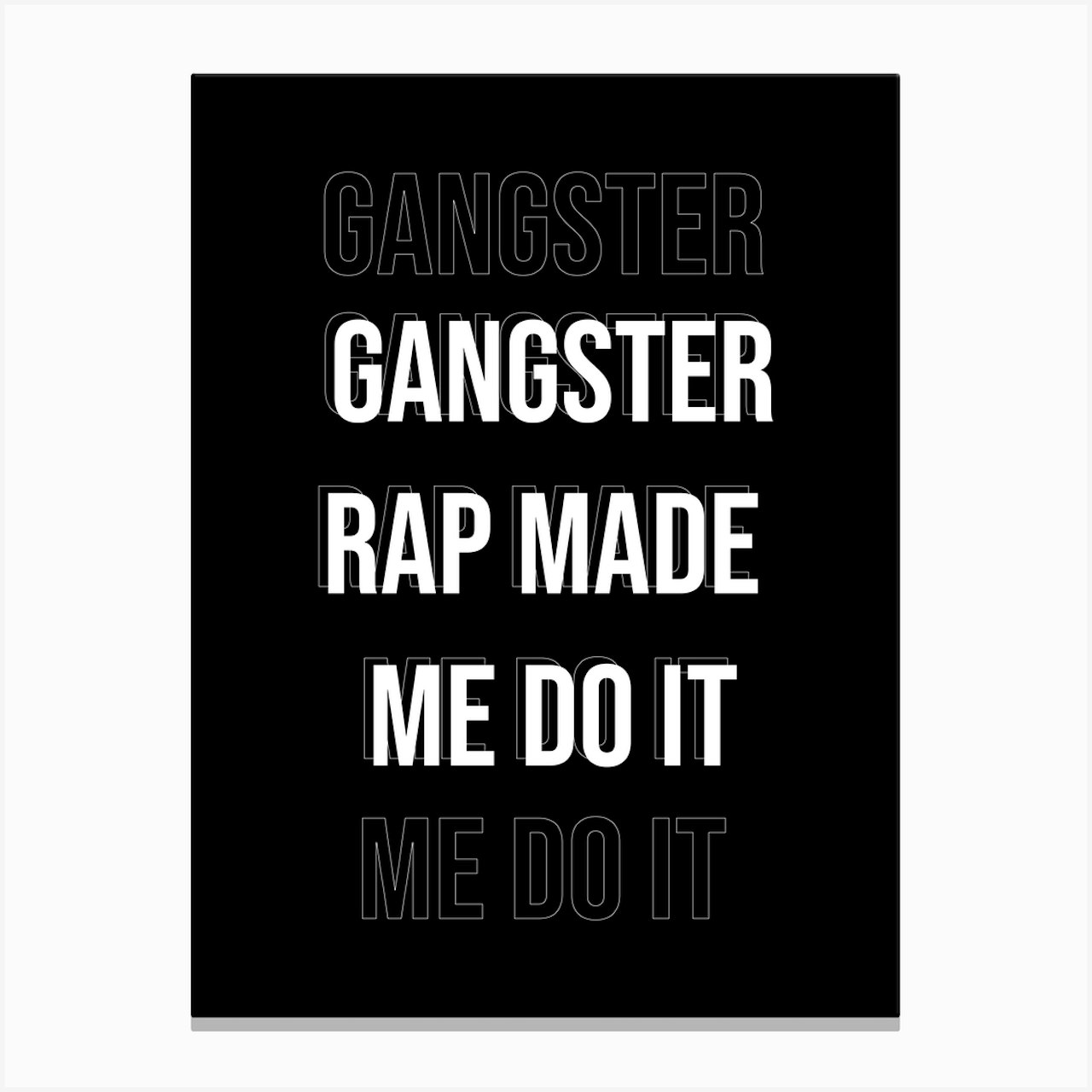 Gangster Rap Art Print by Mood - Fy