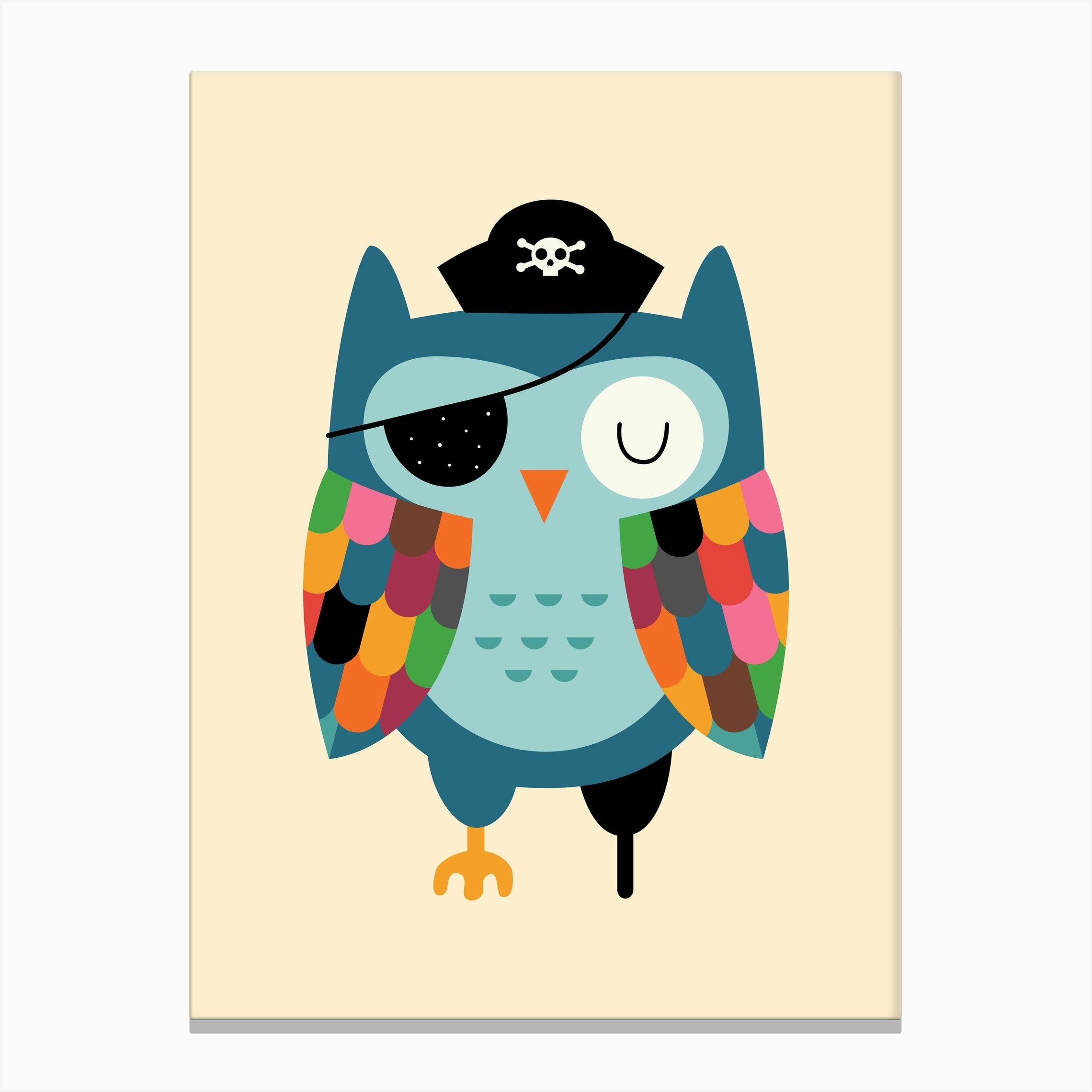 Captain Whooo Canvas Print by Andy Westface - Fy