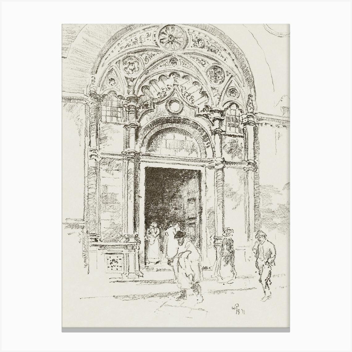 Door At San Michele Alice in Wonderland Art Print by Fy Classic