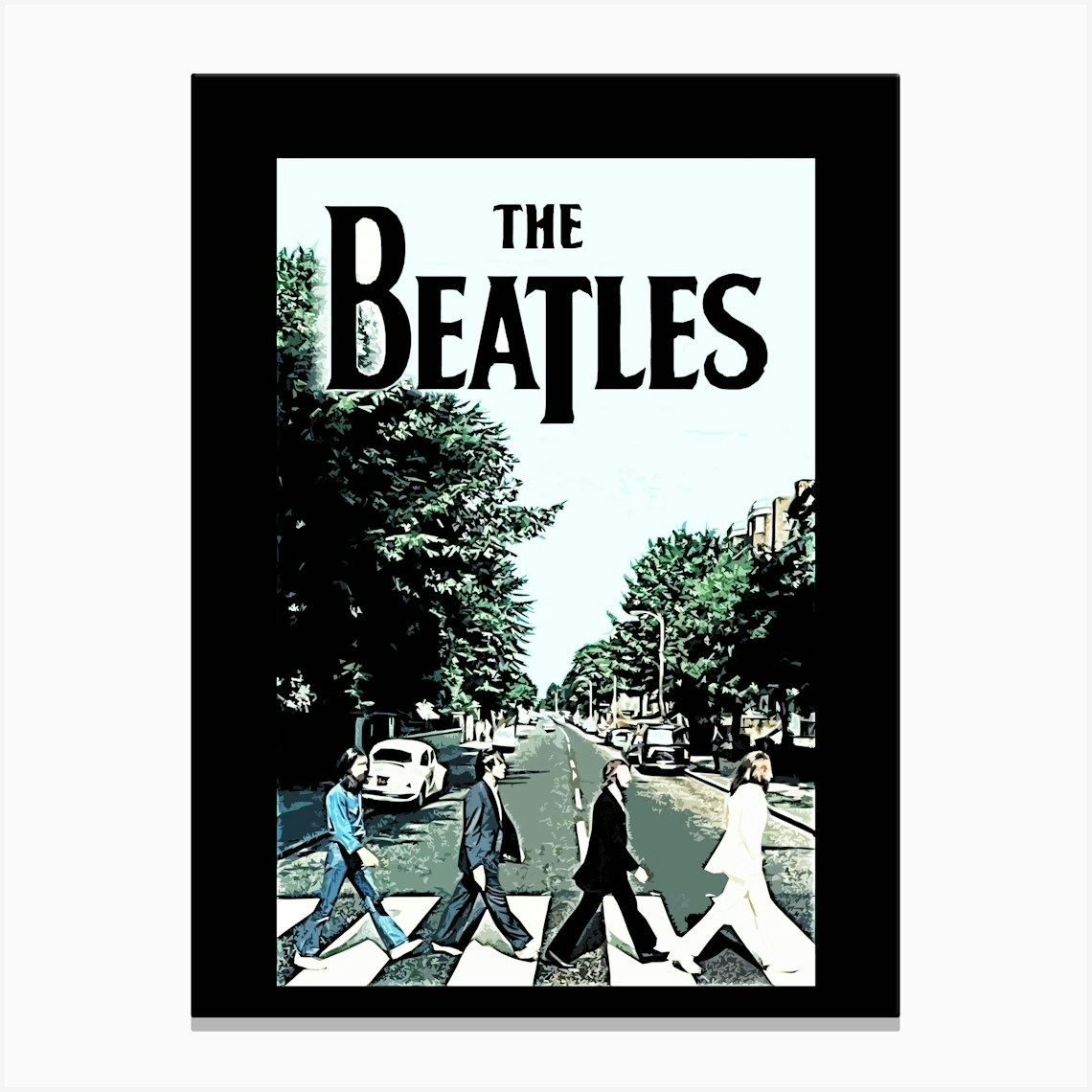 Beatles Abbey Road Canvas Print by aul art - Fy