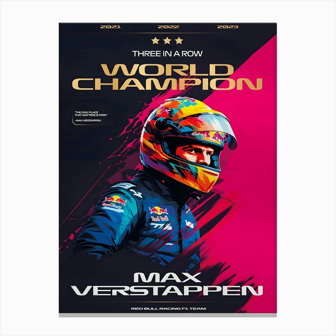 Max Verstappen 2024 Red Bull Canvas Print by KunStudio Fy