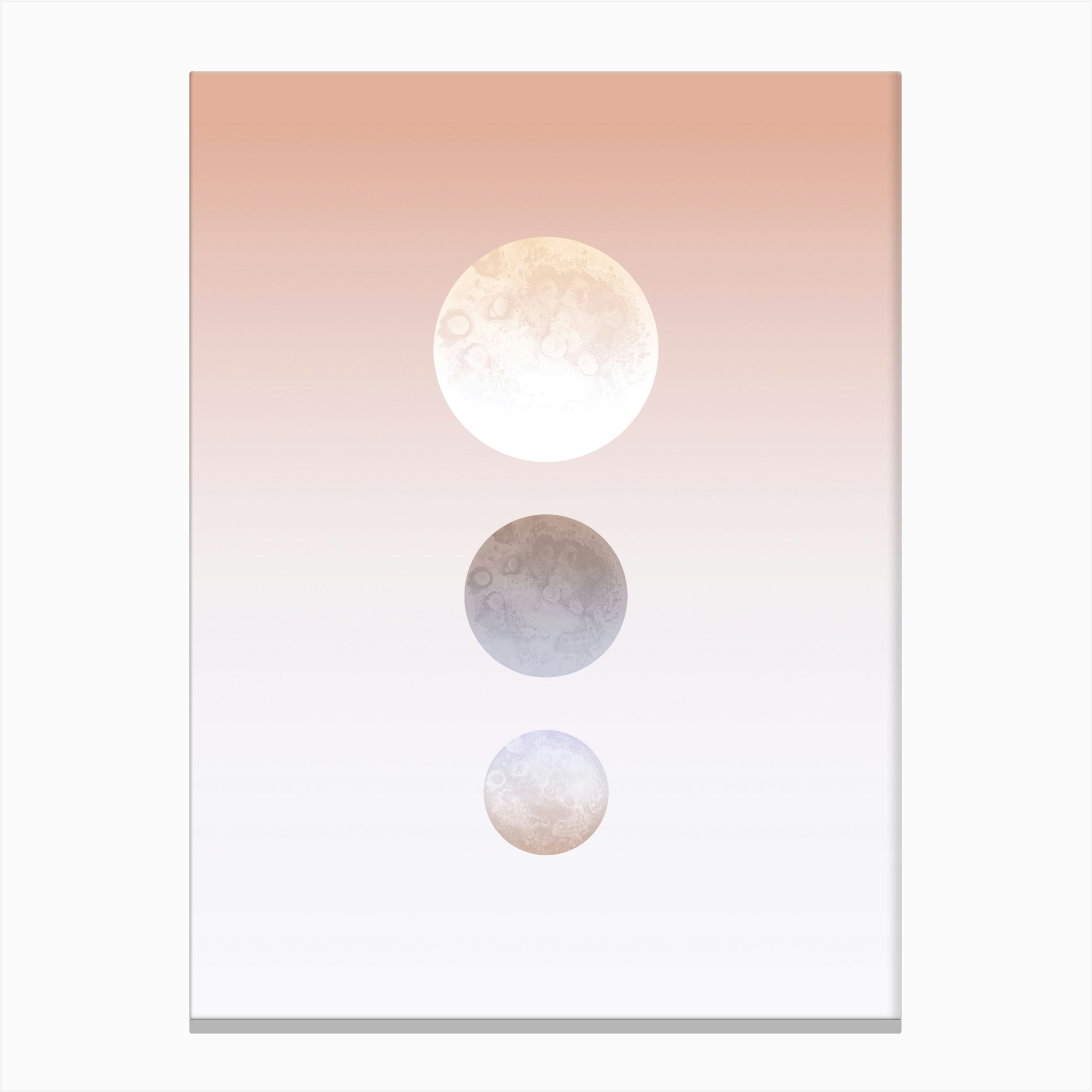 Moon Triplet Canvas Print by Julia Hariri - Fy