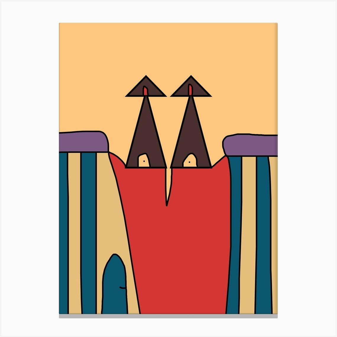 On The Top Canvas Print by Yasmina Baggili Fy