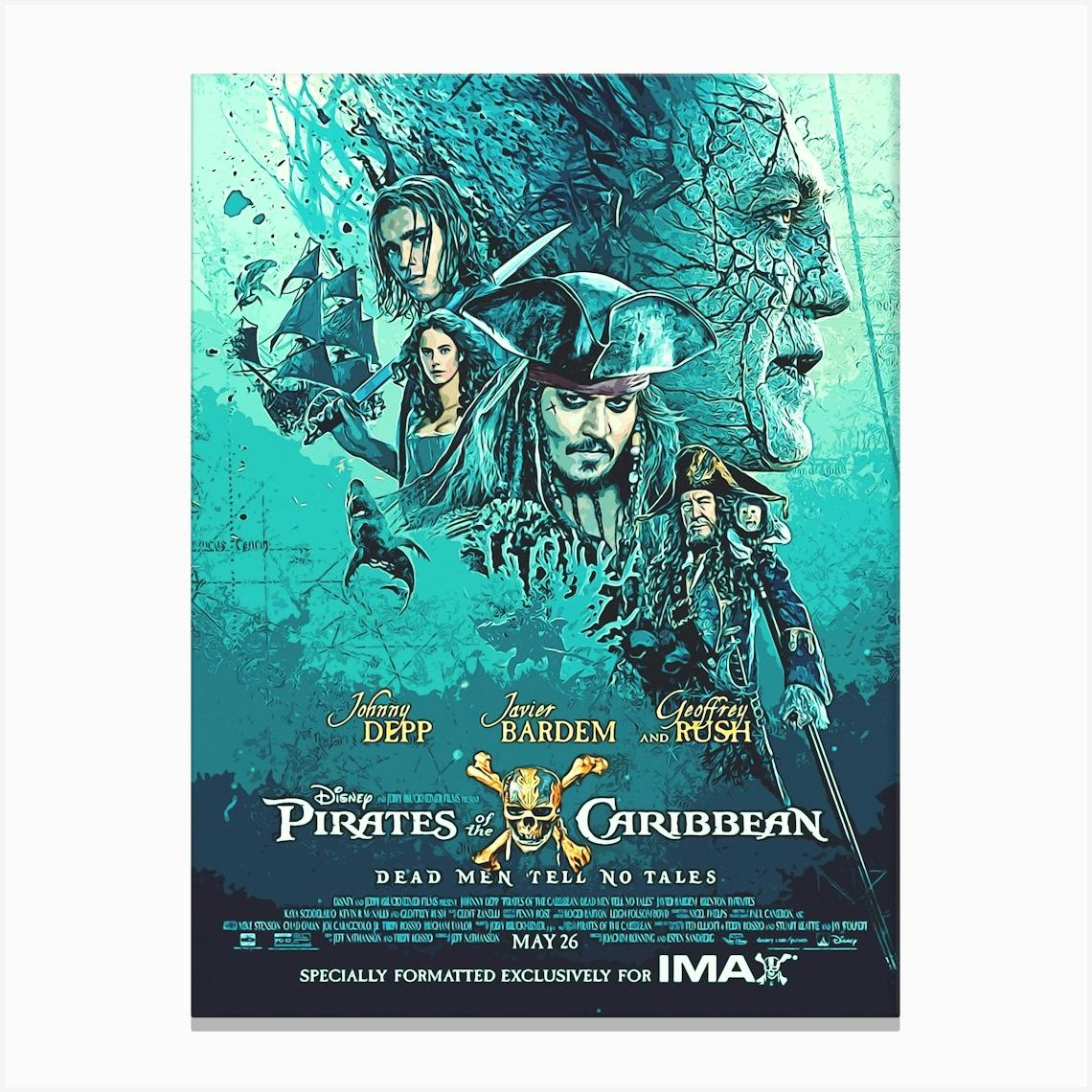 Pirates of the Caribbean: shops At World's End Canvas Movie Poster Print Various Sizes