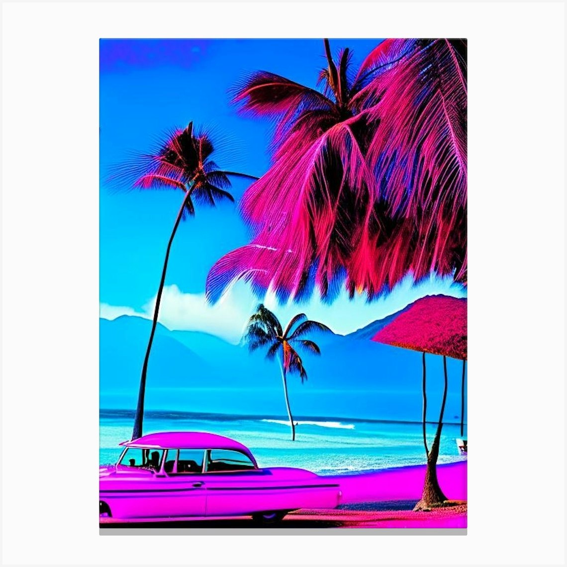 Maui Hawaii Pop Art Photography Tropical Destination Canvas Print by Coconut Cove Fy