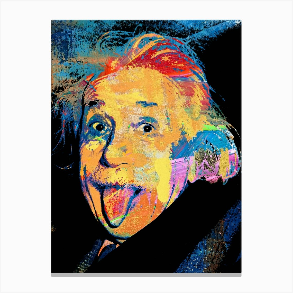 Albert Einstein Canvas Print by The Pop Art Factory Fy