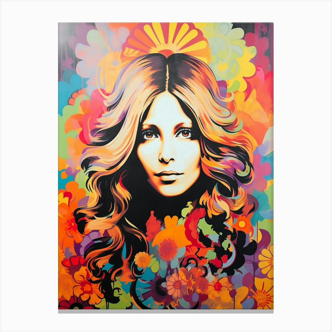 ORIGINAL Watercolour Painting, Barbra Streisand, My shops name is Melinda, Portrait, Art, Artwork, Retro Actress, Vintage Movie Star, Goddess