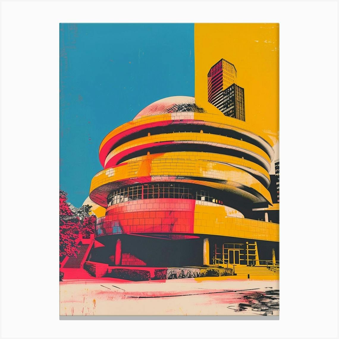 guggenheim museum / ポスター / アートポスター The Guggenheim Museum New York Colourful Silkscreen