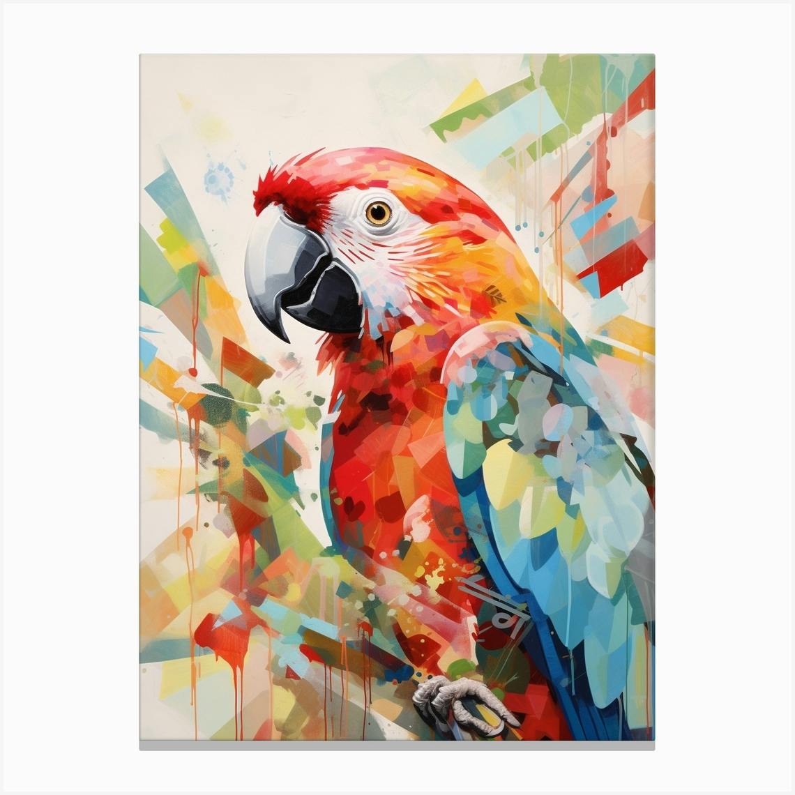 Parrot Painting, Pastel Wall Art Kids, Set of 2 Birds Print, Watercolor Parrot, 2024 Tropical Birds, Macaw Art, Personalized Custom Gift Poster