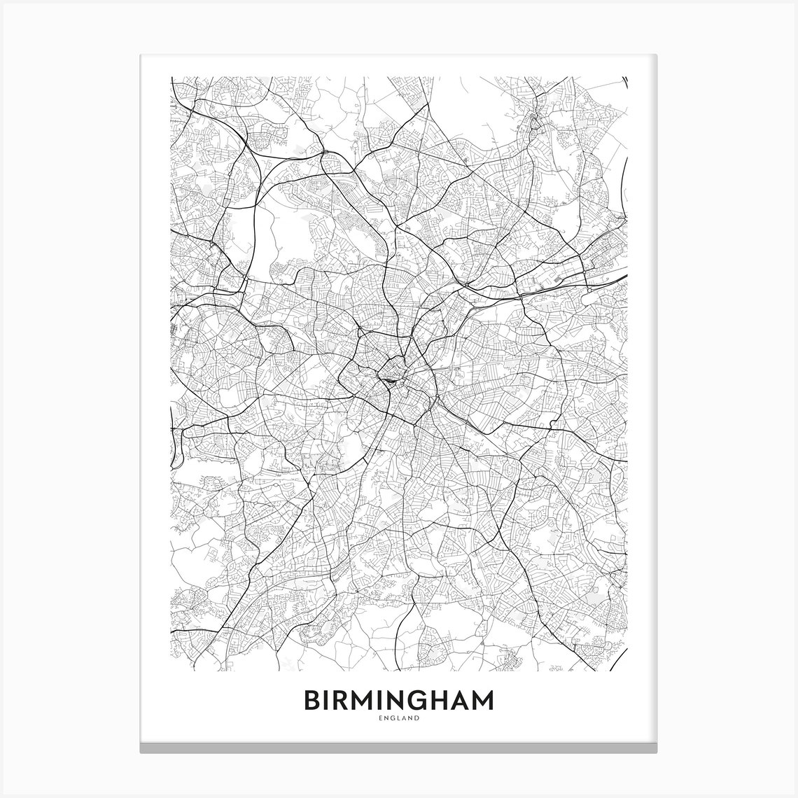 Birmingham Canvas Print by Atlas Prints Fy