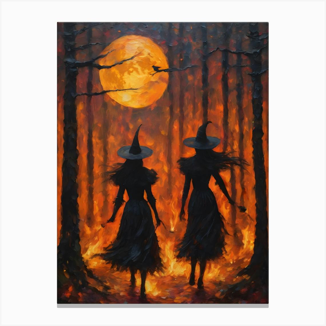 Original Art - Blood Moon Watercolour deals Painting Ink Inktober Halloween Spiritual Fantasy Witch Wicca Pagan