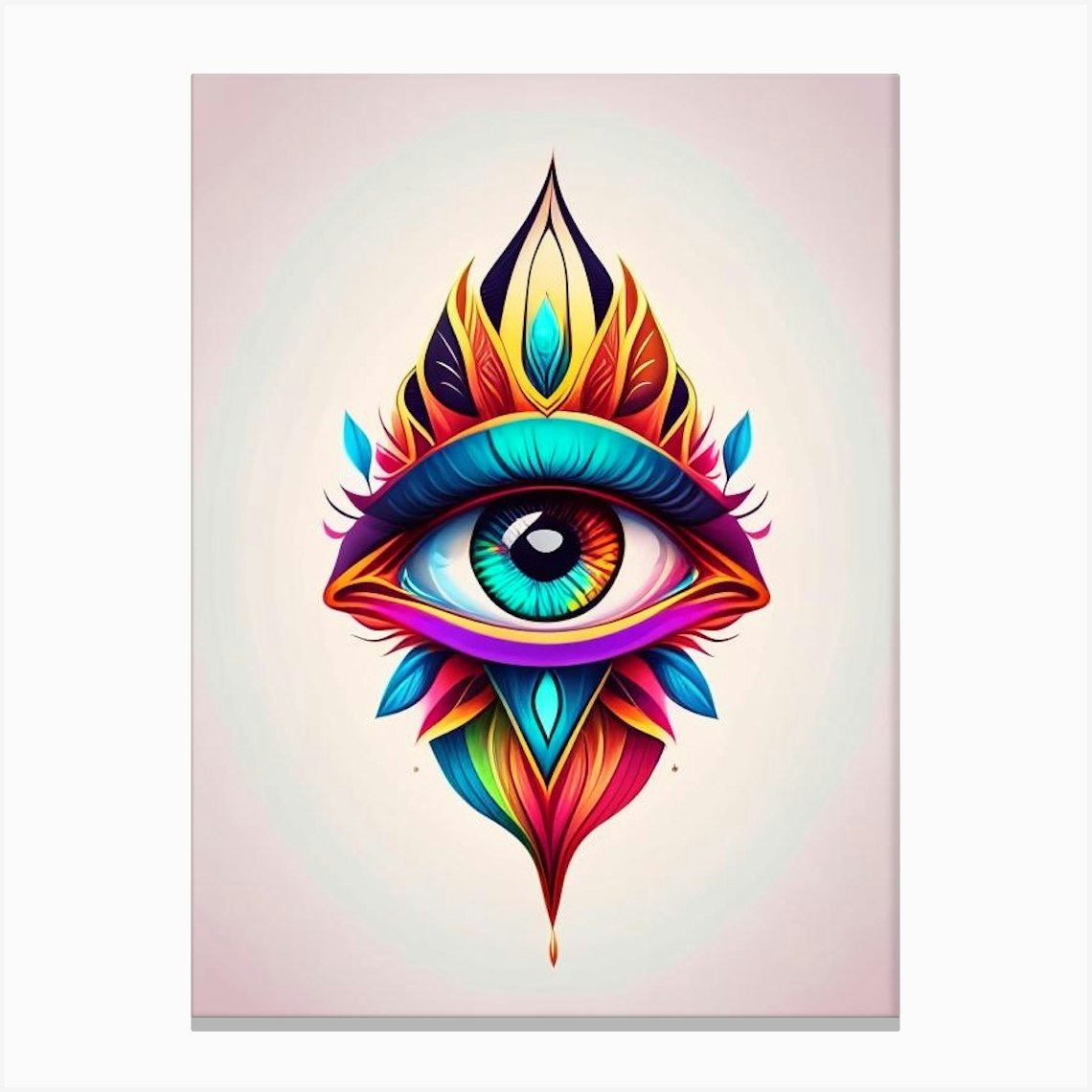 Third Eye Symbolism, Symbol, Third Eye Tattoo 2 Canvas Print by