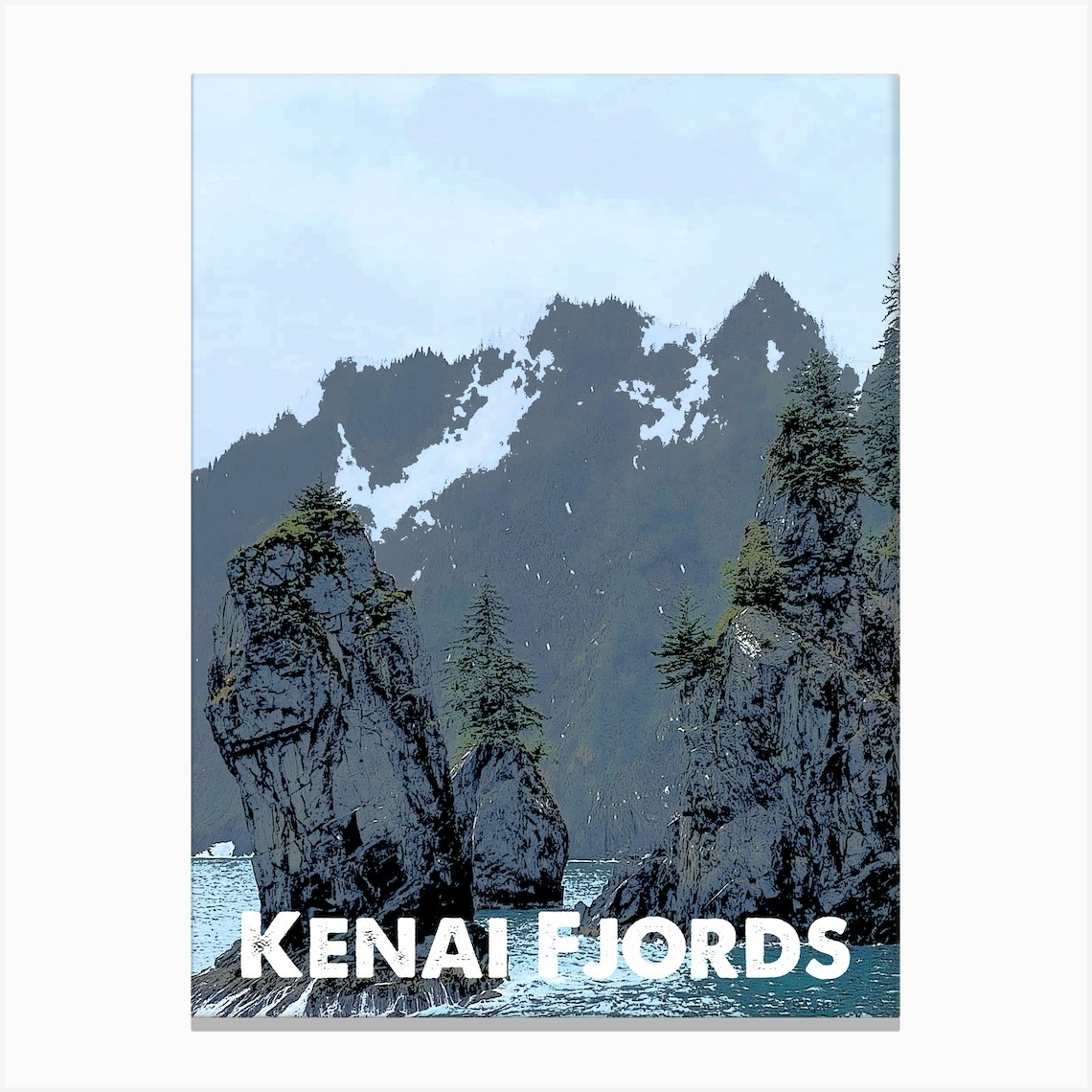 Kenai Fjords, National Park, Nature, USA, Wall Print, 1 Canvas Print by ...