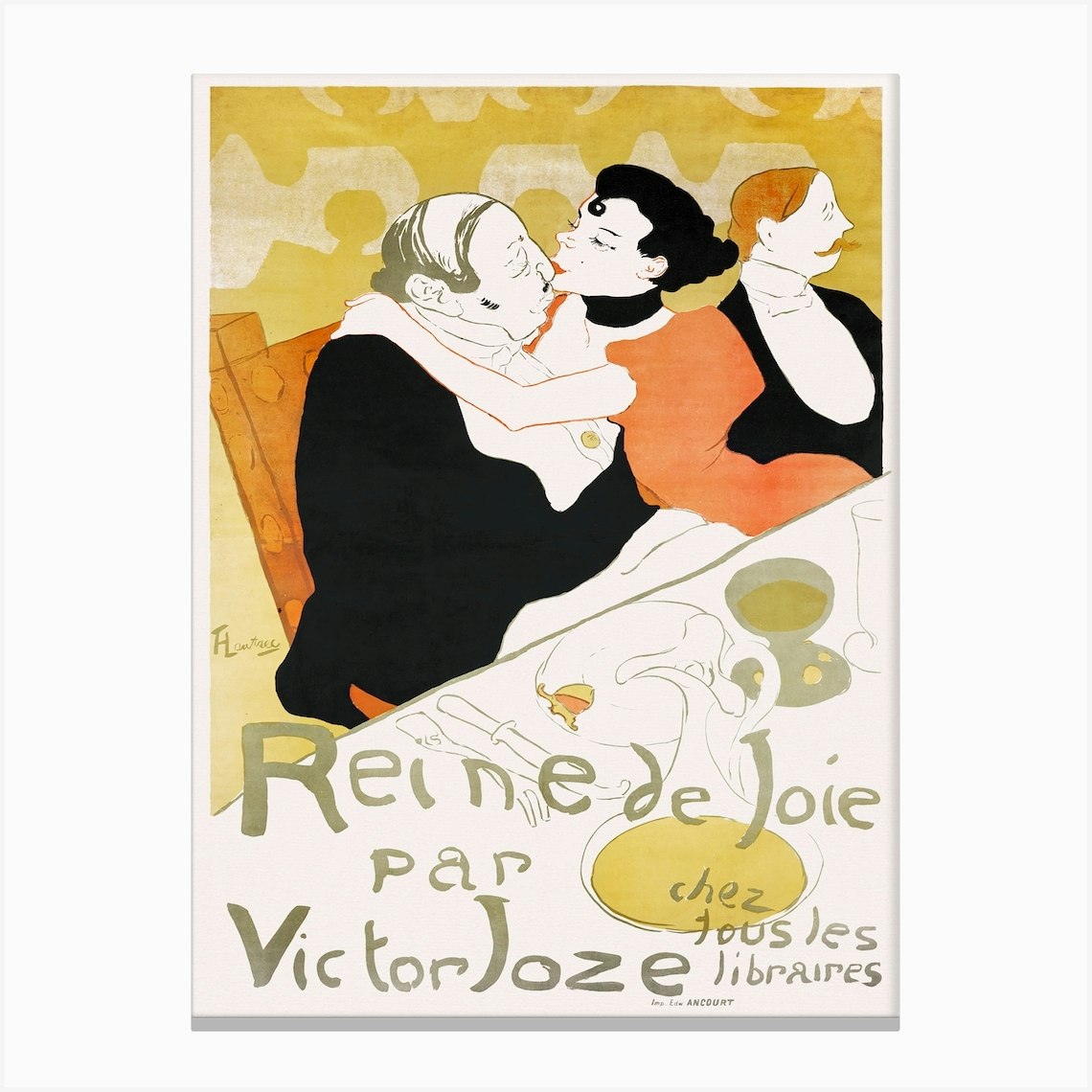 Reine De Joie (1892), Henri de Toulouse-Lautrec Canvas Print by Fy ...