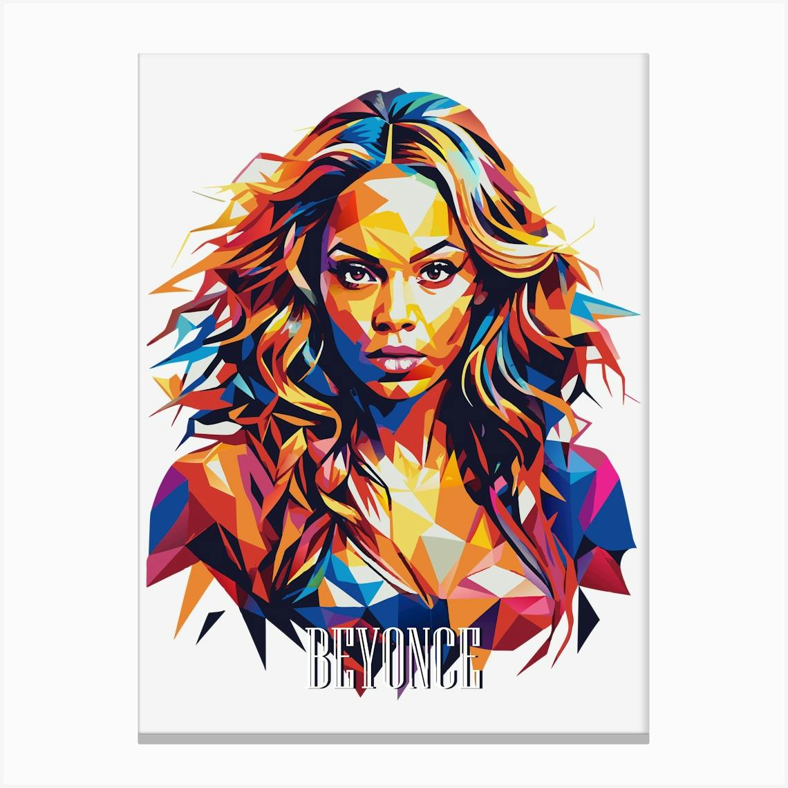 Beyonce 01 Portrait Music WPAP Pop Art Art Print by