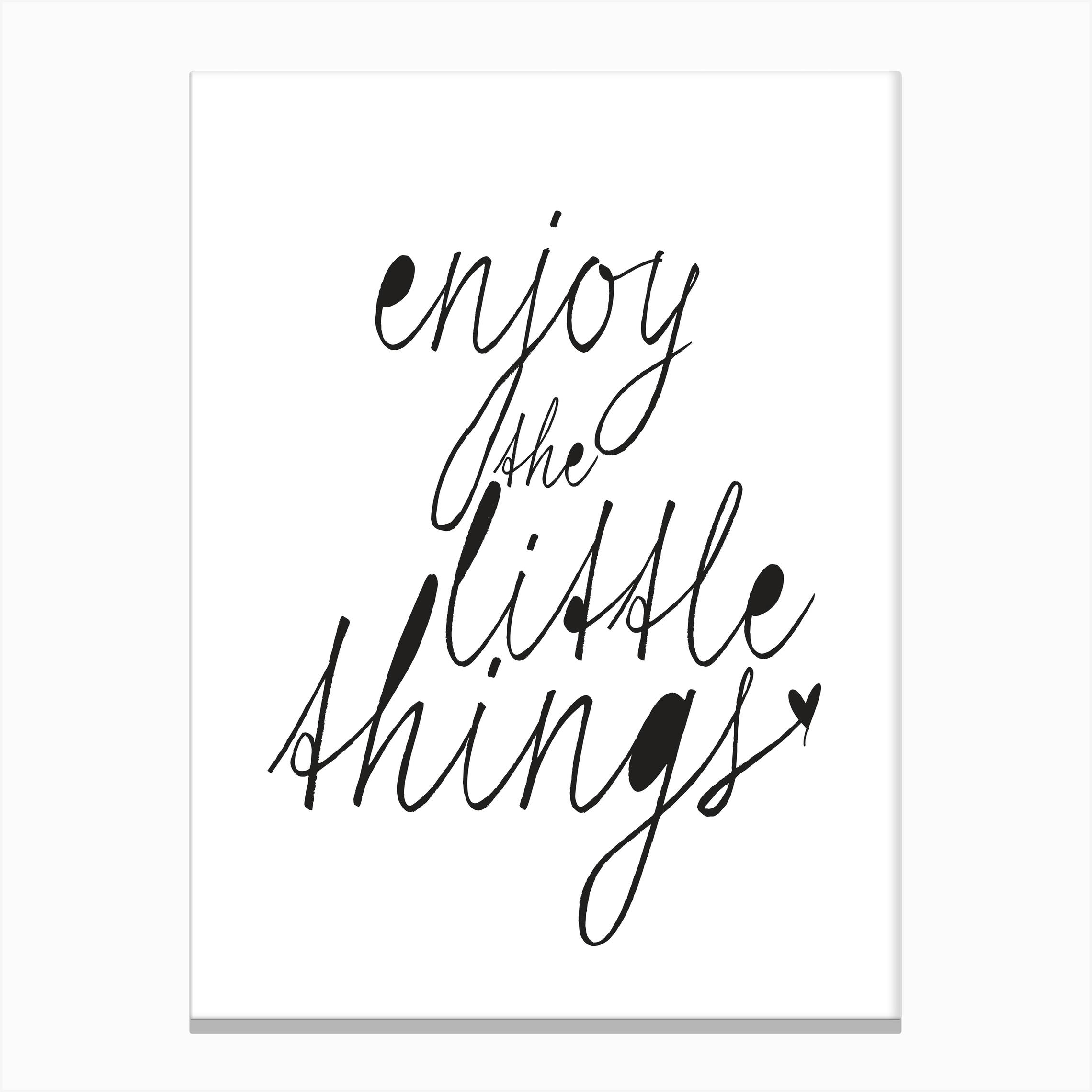 Enjoy The Little Things Art Print by Honeymoon Hotel Fy