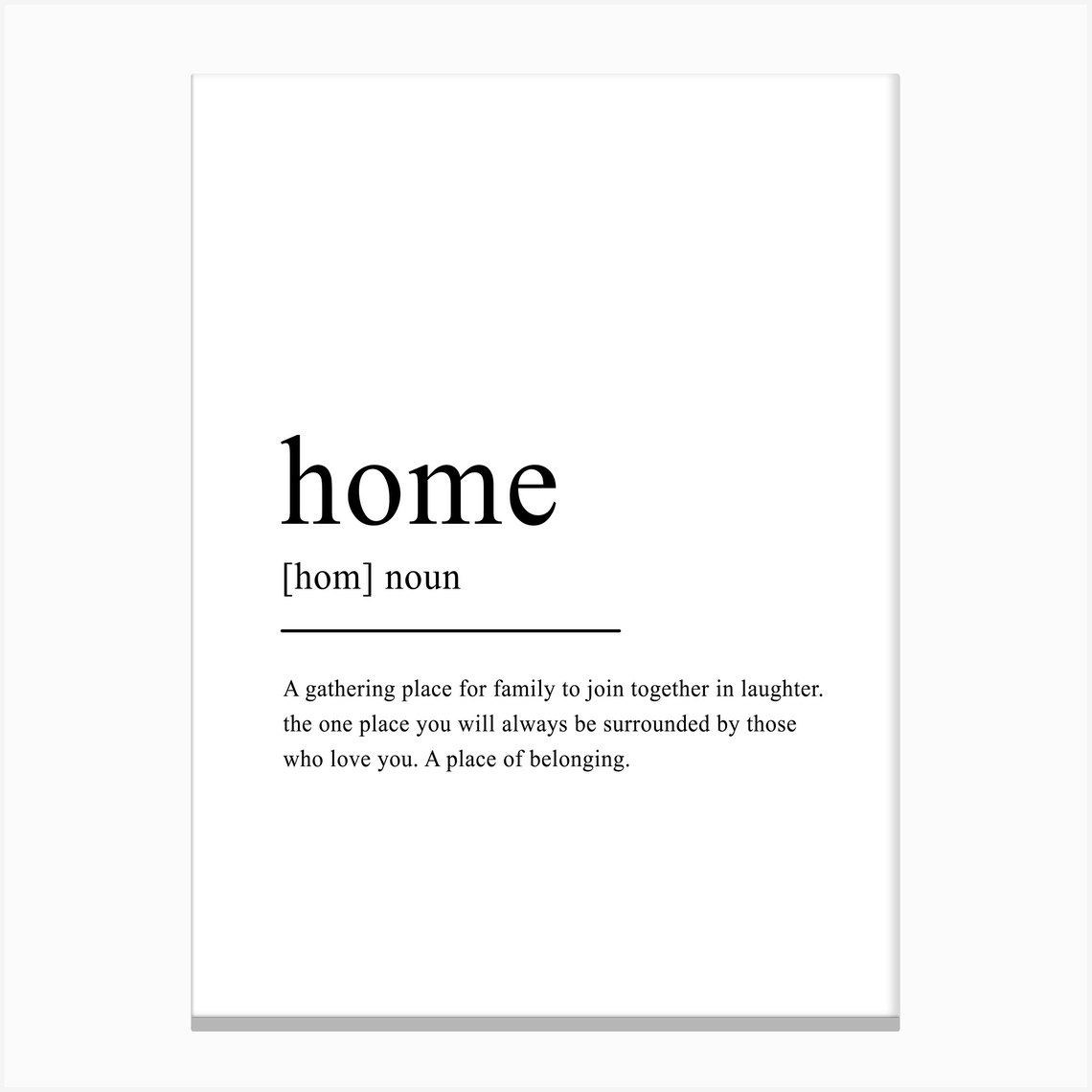 Home Definition Canvas Print by Angel London Fy