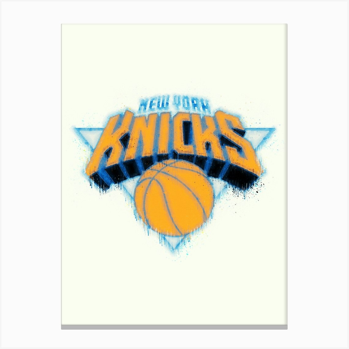 New York Knicks Canvas Print by KunStudio Fy