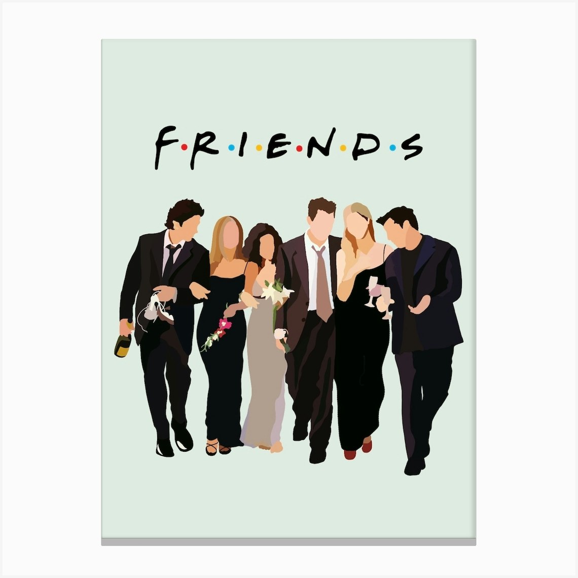 Friends Print | Friends TV Show Print Canvas Print by WeareGMD - Fy