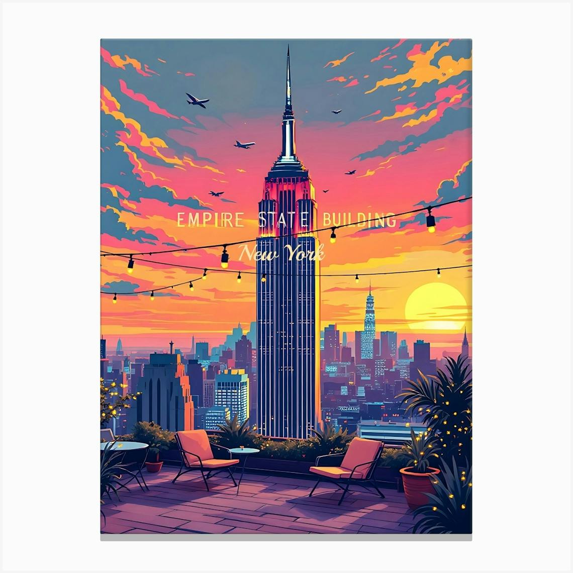 Empire State Building 2 Art Print by Mihir Mojumdar - Fy