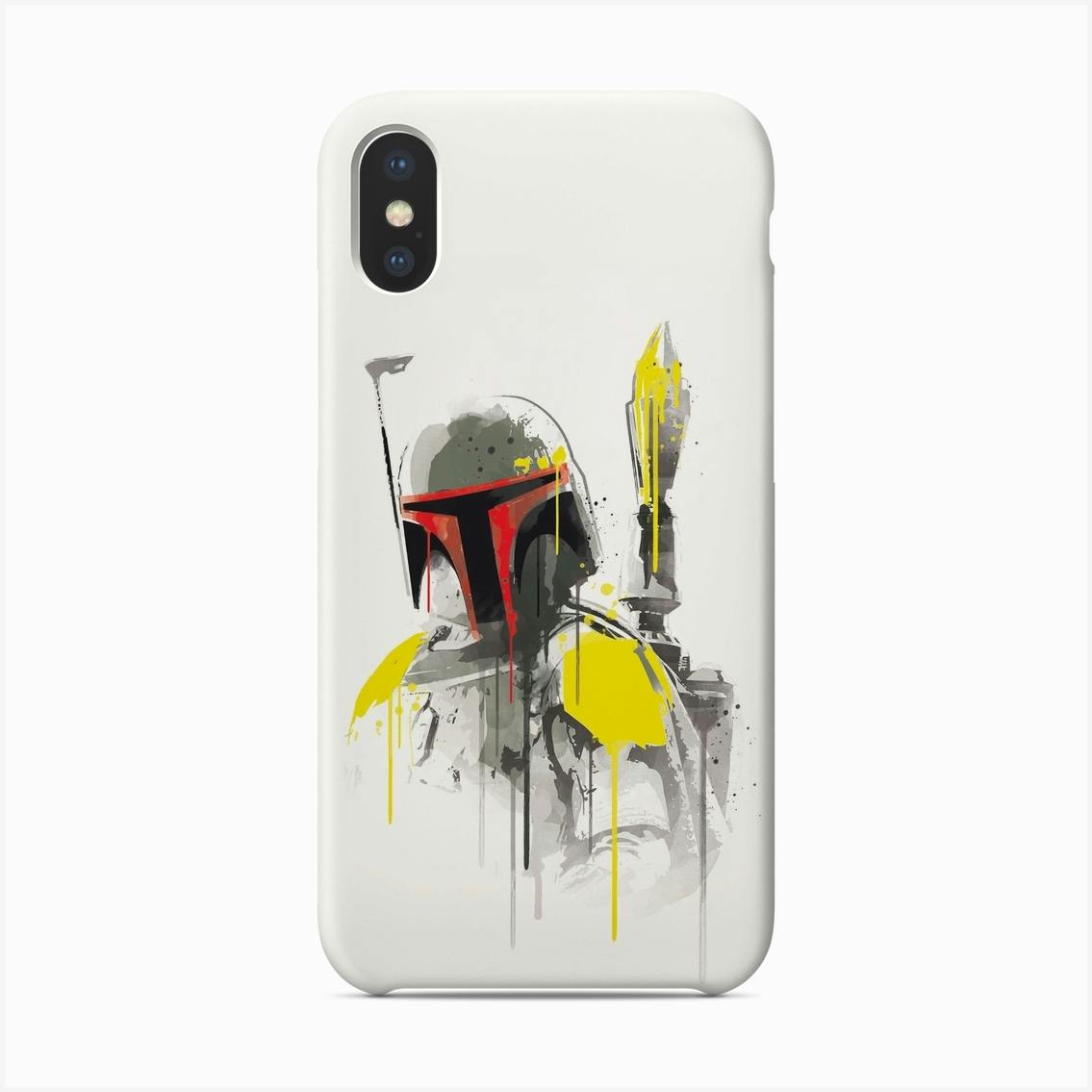 Boba Fett Watercolor Phone Case by 2ToastDesign Fy