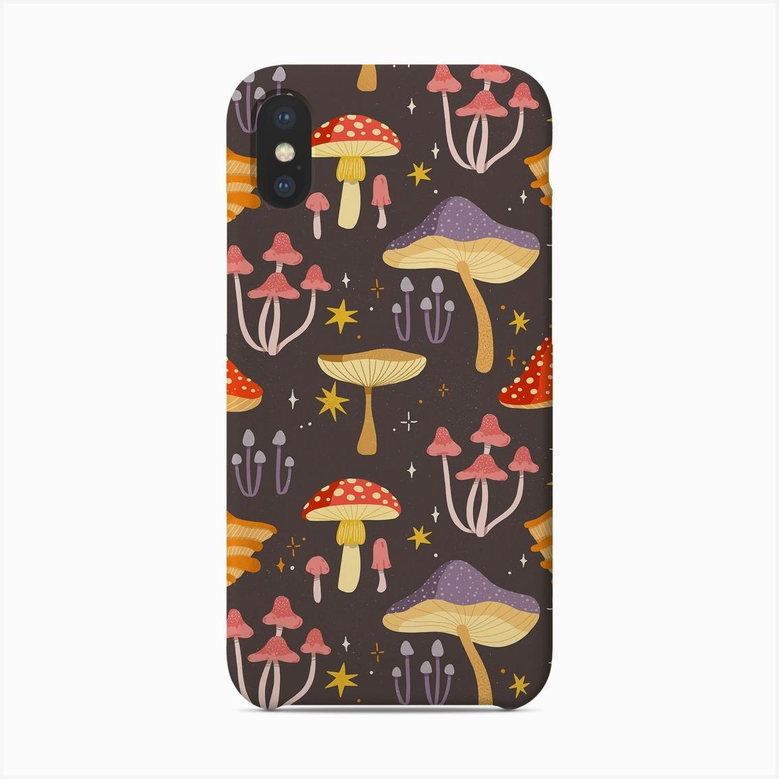 Magic Mushrooms Phone Case by Jess Miller Draws Fy