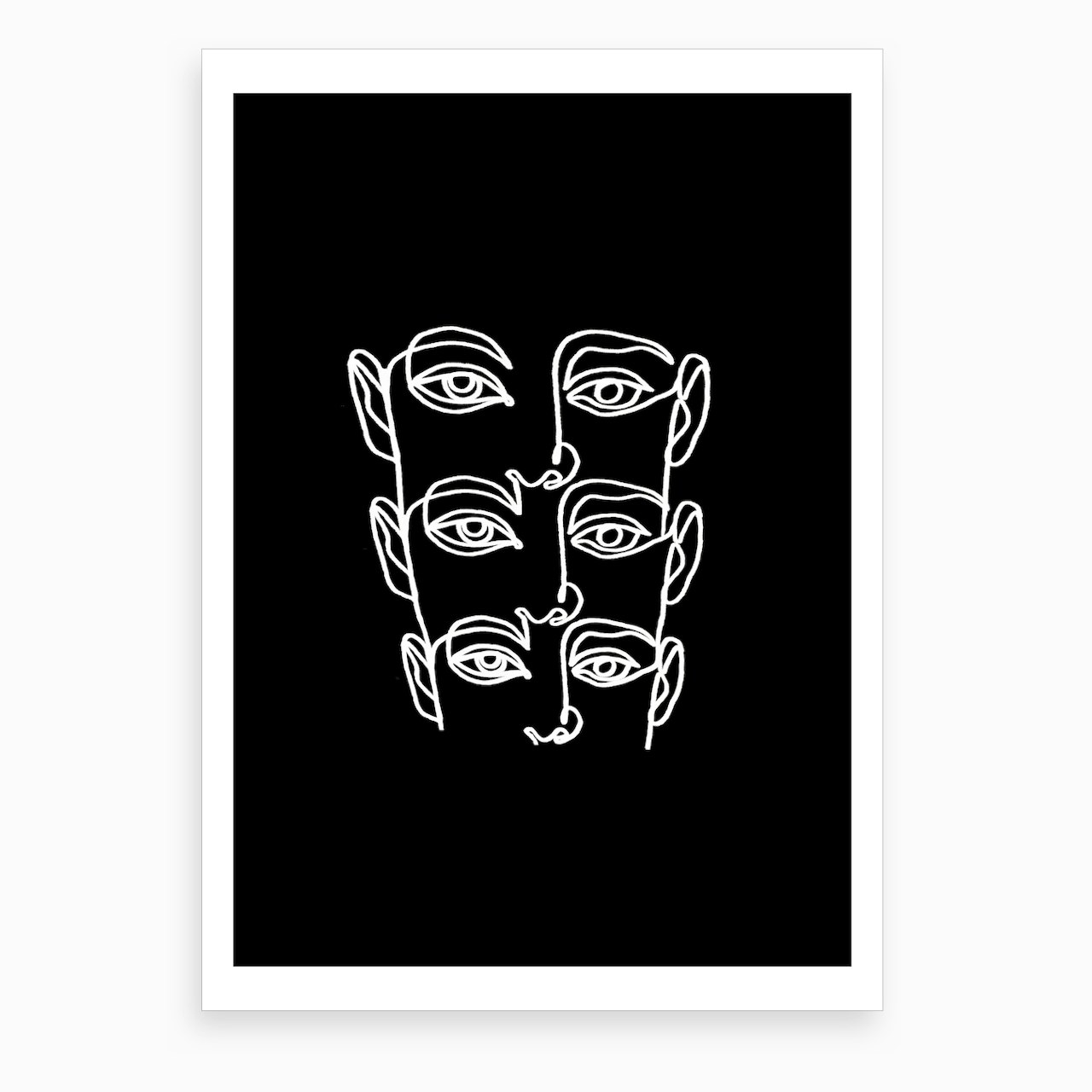 I see you Black and White Canvas Print by Julia Hariri - Fy