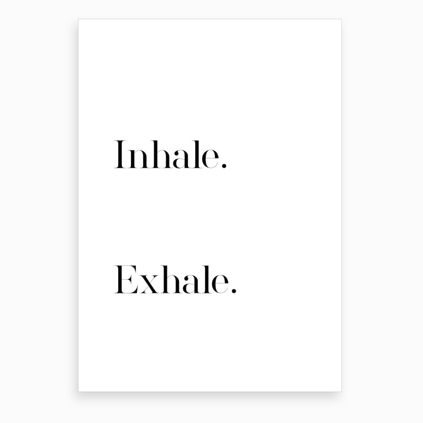 Inhale Exhale V Art Print by Vivid Atelier - Fy