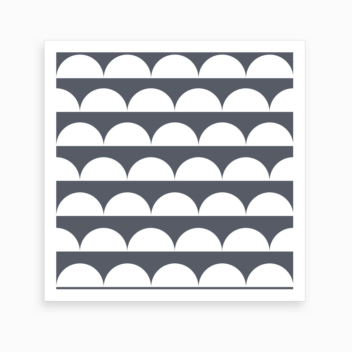 Grey Circles Art Print by Bainai Fy