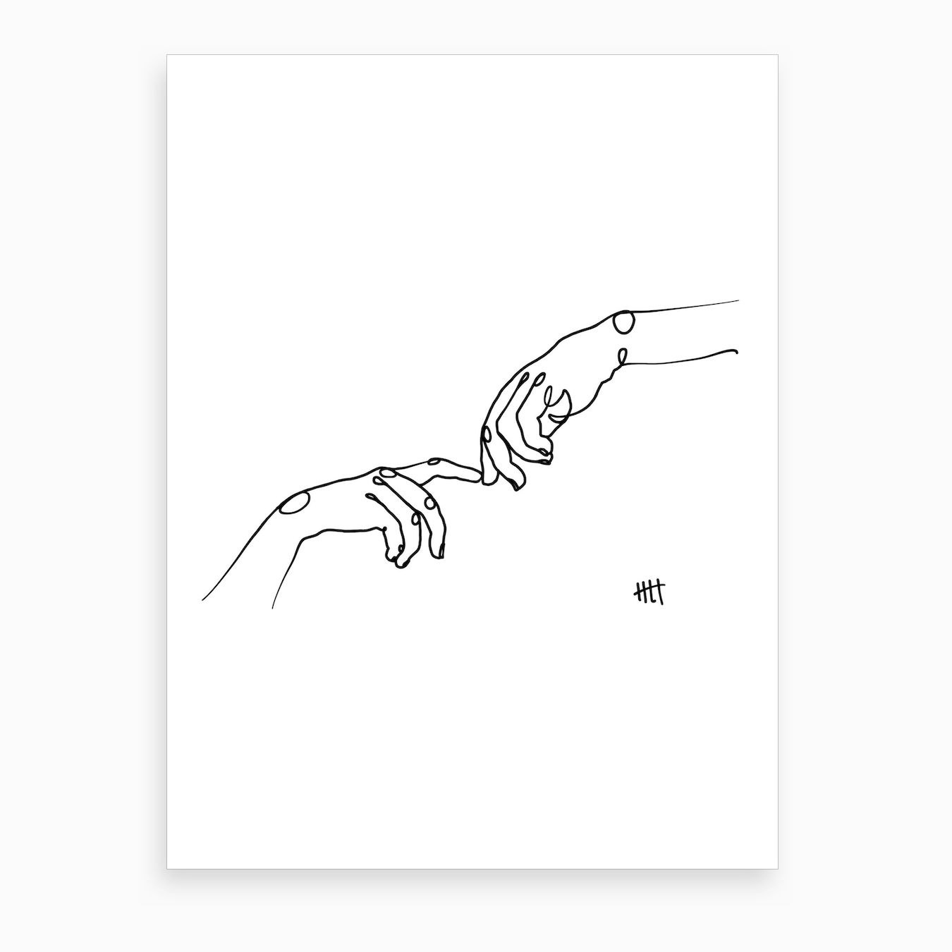 Touch Art Print By Hanna Lee Tidd Fy 