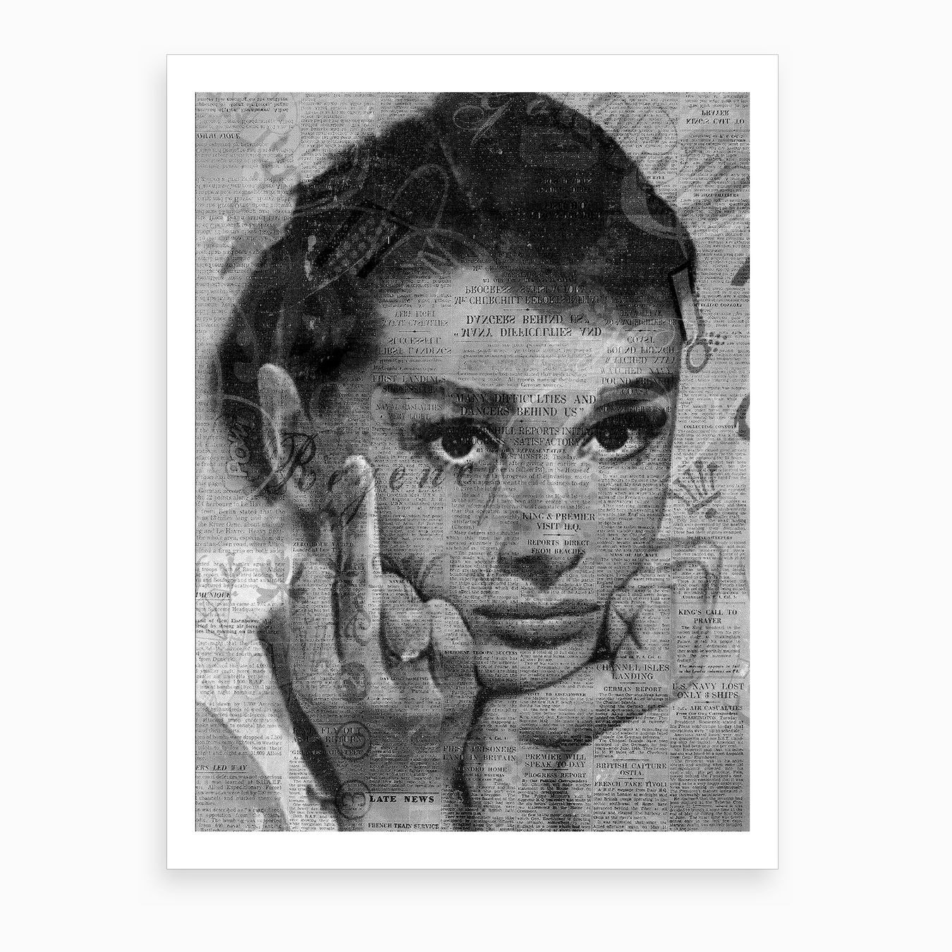 Audrey Hepburn Pop Art Painting