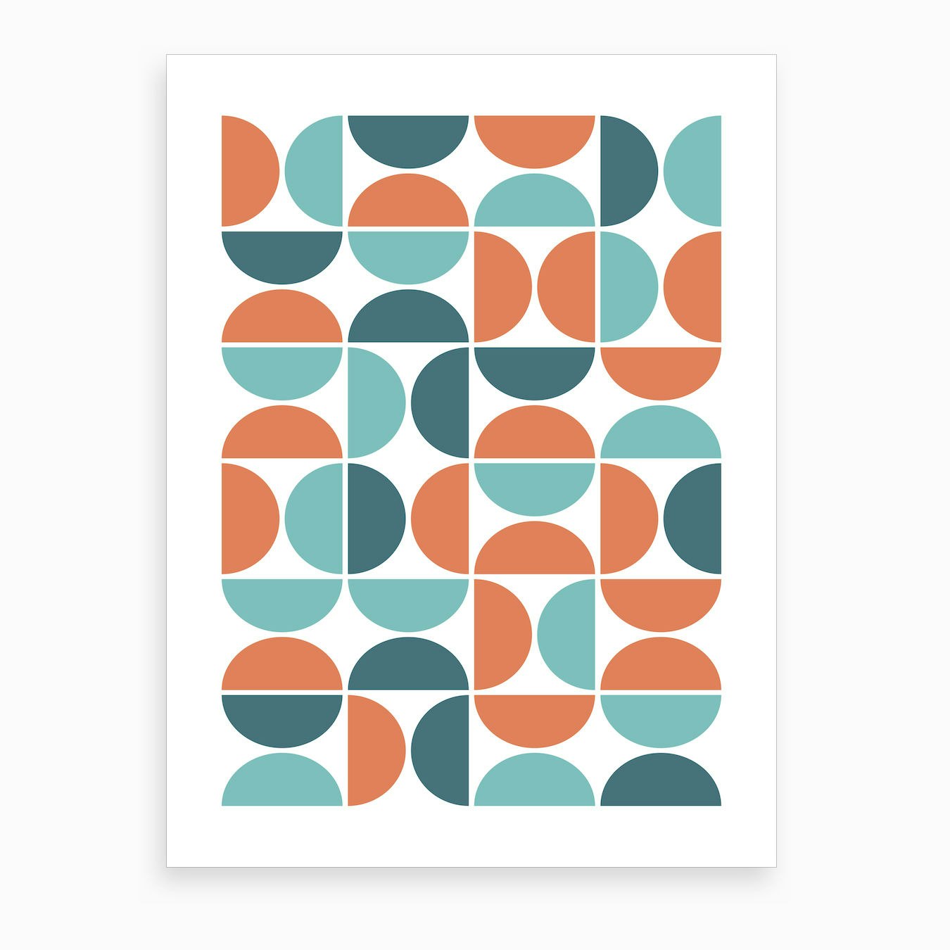 Scandinavian Geometric Art Print by Hecetu - Fy