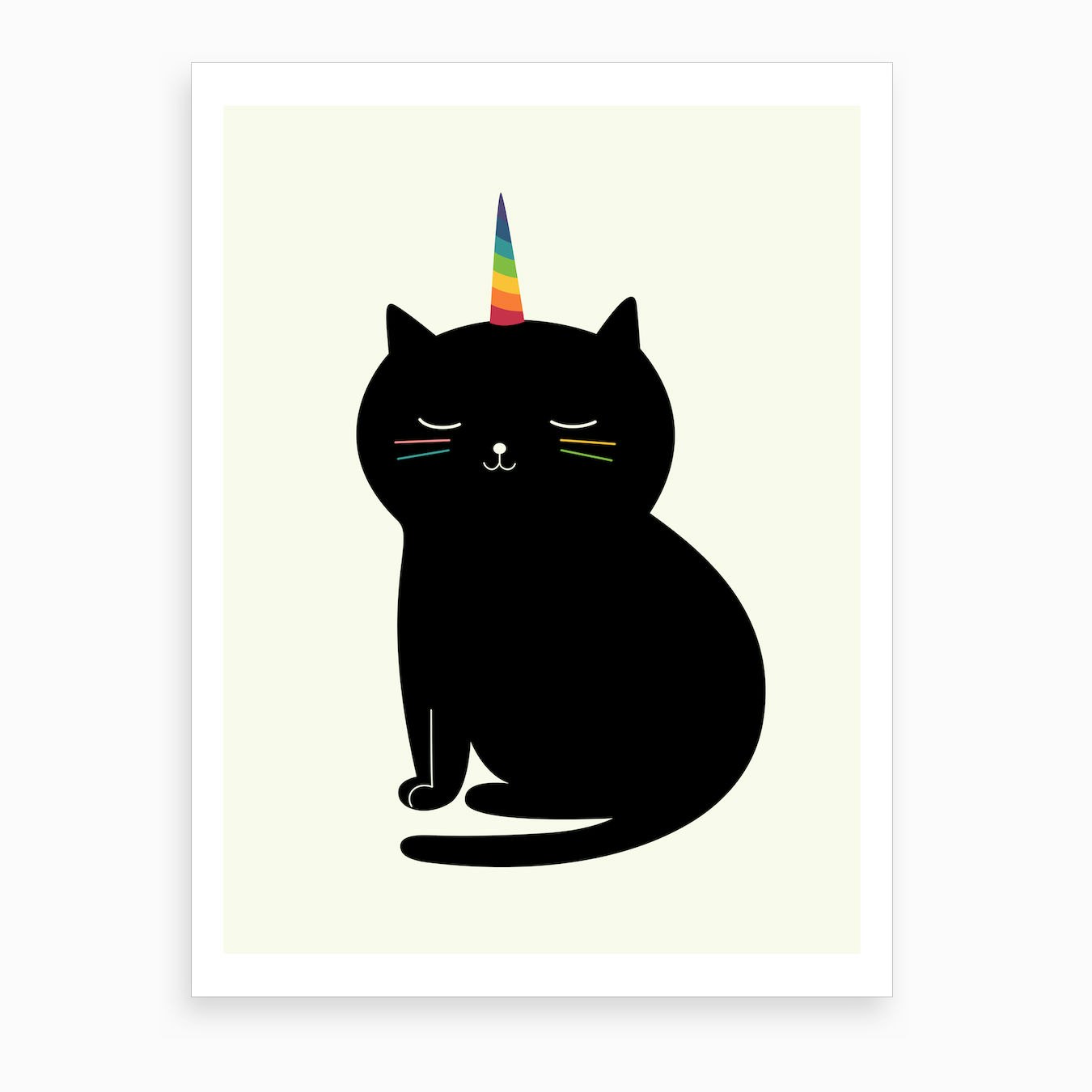 Caticorn Art Print by Andy Westface - Fy